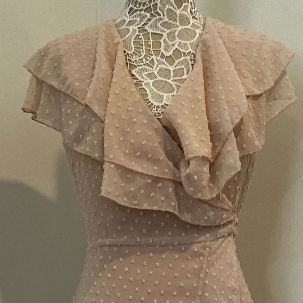 Denny Rose Wrap Pink Maxi Dress - Picture 8 of 9